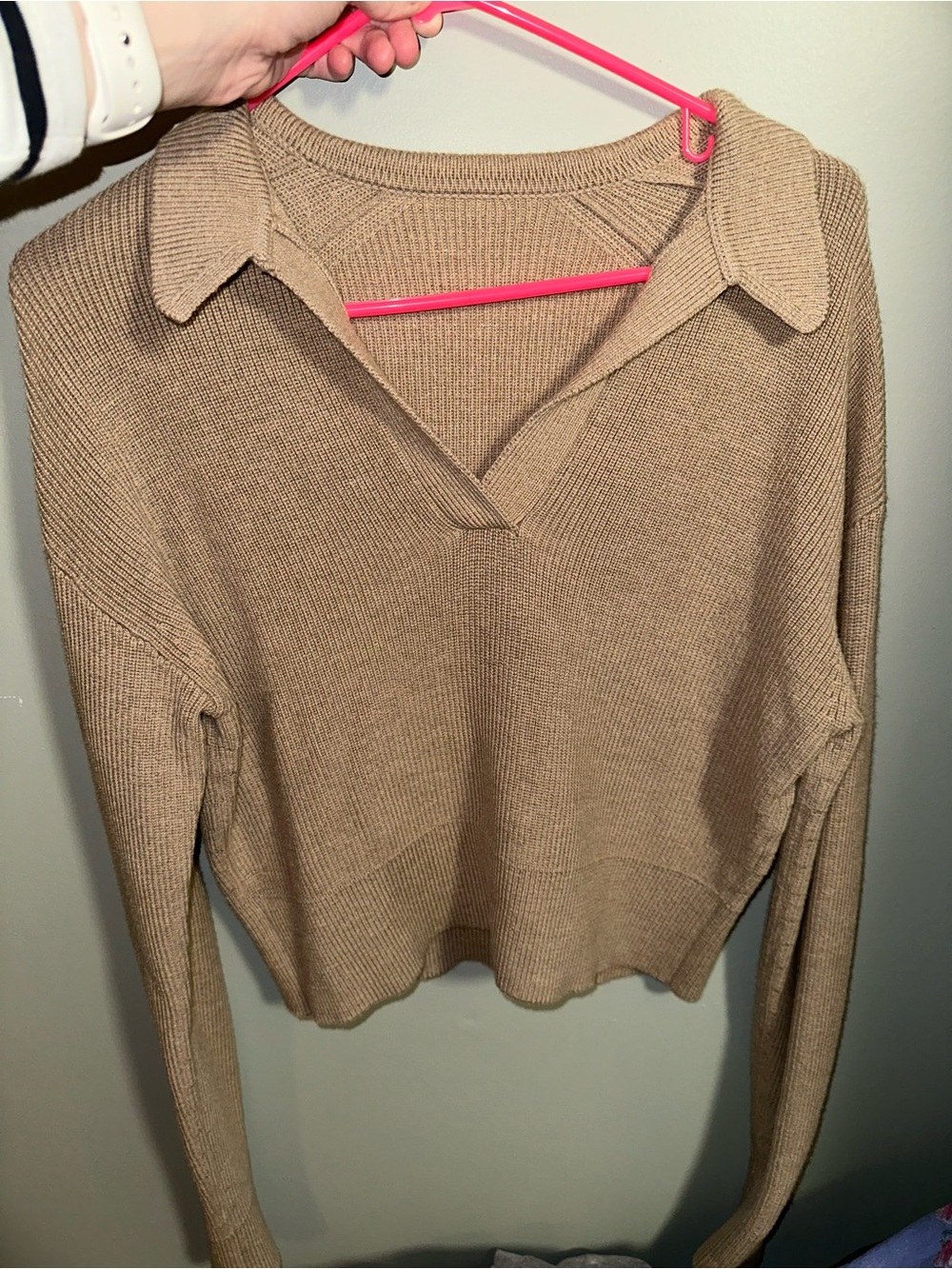 GUC Small Lululemon Collared Merino Wool-Blend Sweater